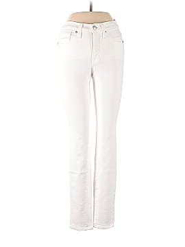 Madewell 9" Mid-Rise Skinny Jeans in Pure White (view 1)
