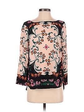 Maeve by Anthropologie Long Sleeve Silk Top (view 1)