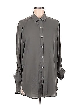 Olivaceous Long Sleeve Button-Down Shirt (view 1)