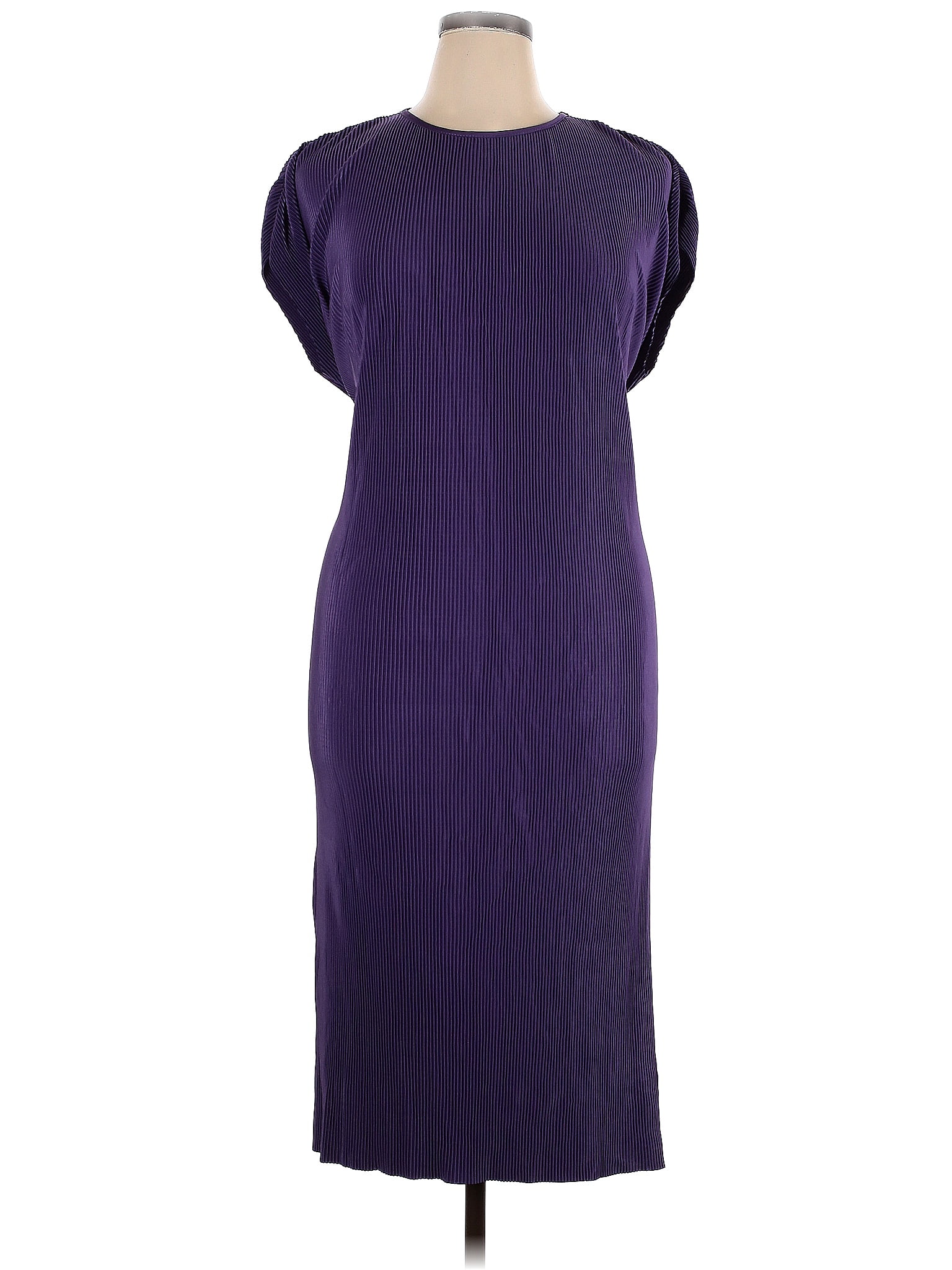 City Chic 100% Polyester Purple Casual Dress Size 16 Plus (S) (Plus ...