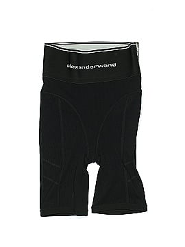 Alexander Wang Black Logo Elastic Bike Short (view 1)