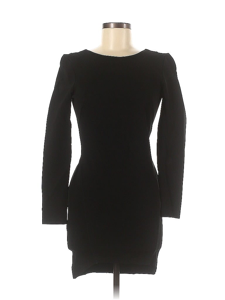 H&M Solid Black Cocktail Dress Size 8 - photo 1