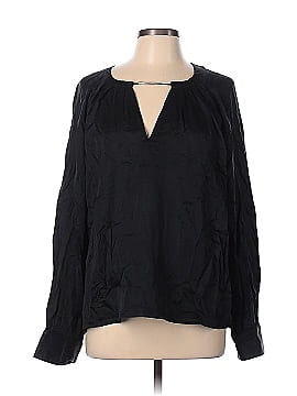Jonathan Simkhai Long Sleeve Silk Top (view 1)