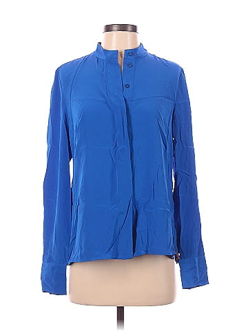 Diane von Furstenberg Long Sleeve Silk Top (view 1)