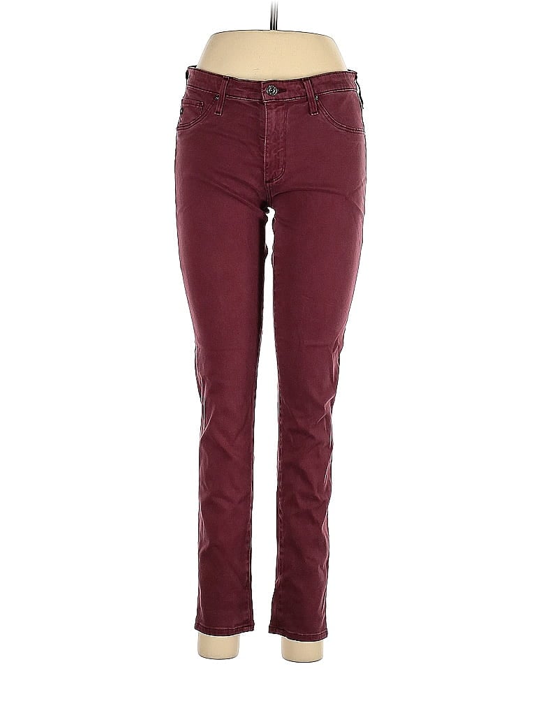 Pre-owned Adriano Goldschmied Jeans In Burgundy