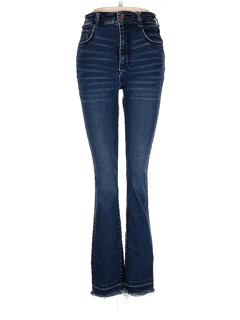Pilcro by Anthropologie Solid Blue Jeans 28 Waist - photo 1