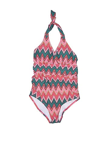 Beach Bump By Motherhood Multi Color Pink One Piece Swimsuit Size S ( Maternity) - 56% off