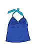 Tropical Escape Blue Swimsuit Top Size 12 - photo 2