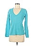 Ann Taylor 100% Cashmere Teal Cashmere Pullover Sweater Size M - photo 1