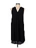 Lush 100% Polyester Solid Black Casual Dress Size P (petite) - photo 1