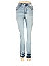 Judy Blue Color Block Solid Blue Jeans Size 1 - photo 1