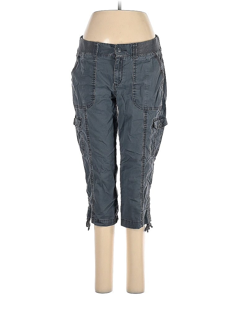 Sonoma Goods for Life Solid Blue Gray Cargo Pants Size 8 52 off