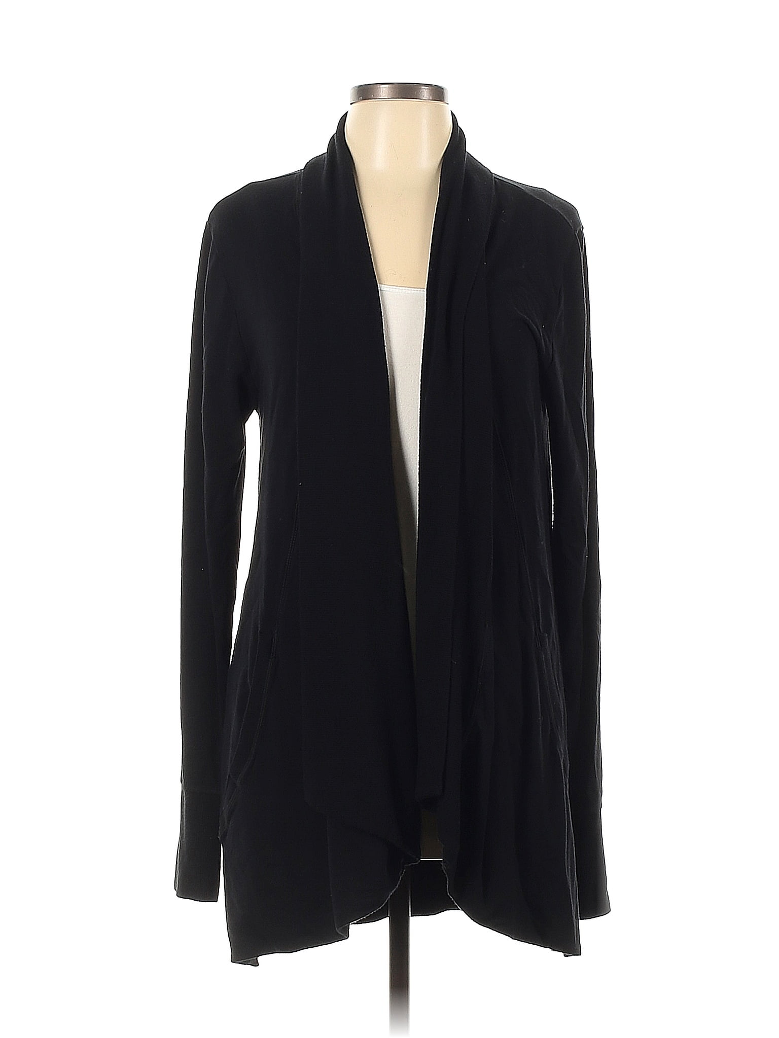 Active Life Color Block Solid Black Cardigan Size L 85 off thredUP