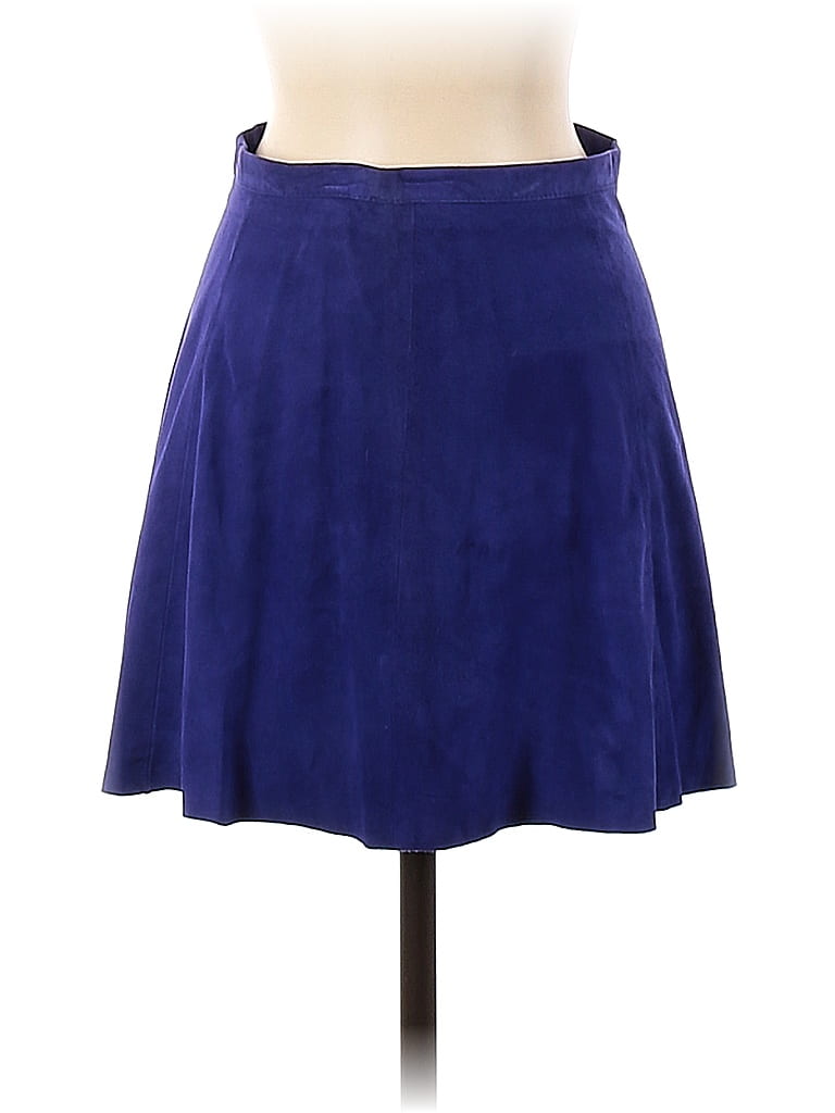 Love Leather 100% Leather Solid Sapphire Blue Leather Skirt Size XS ...