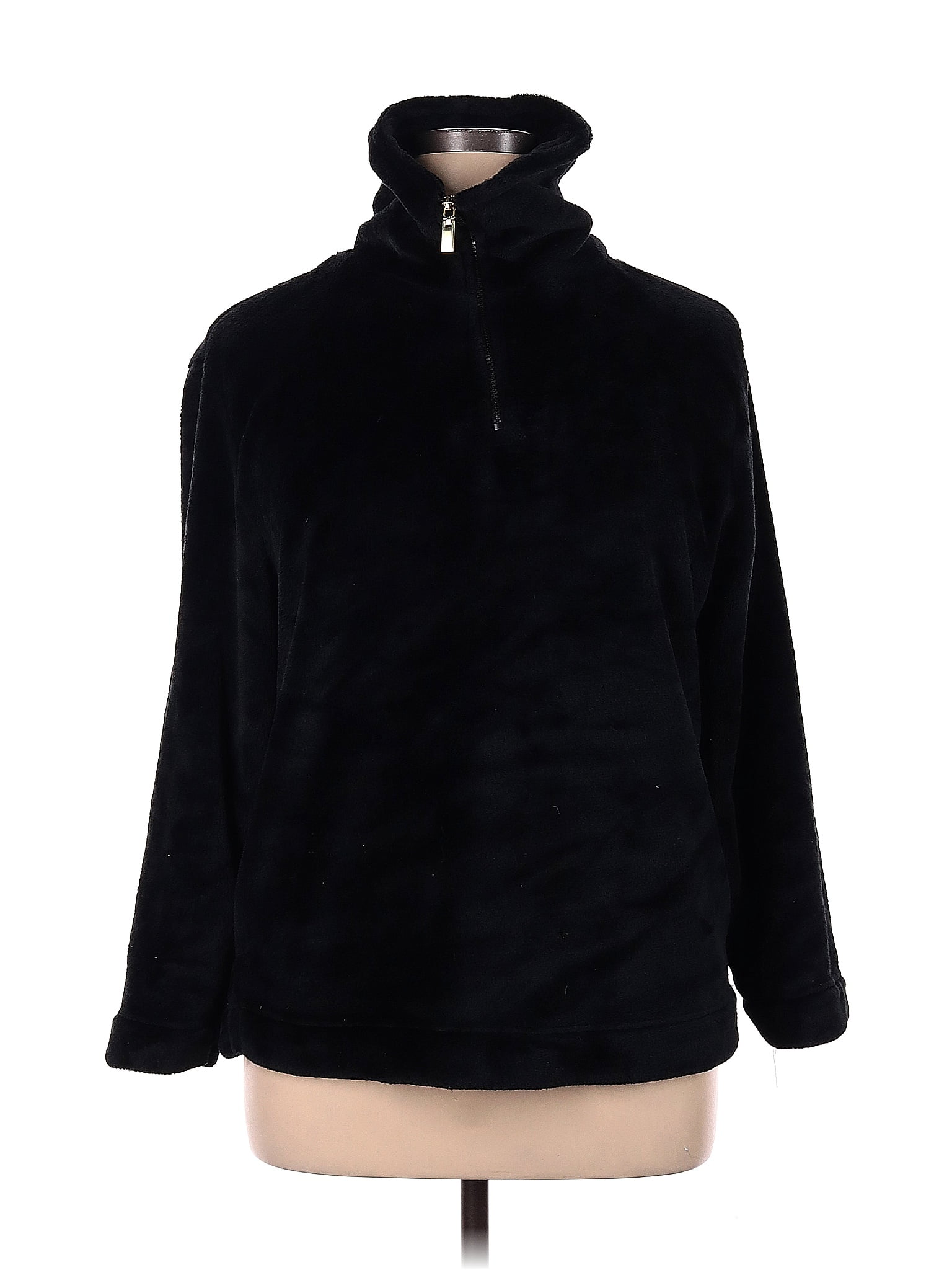 F&F Clothing 100 Polyester Solid Black Fleece Size XL 73 off thredUP