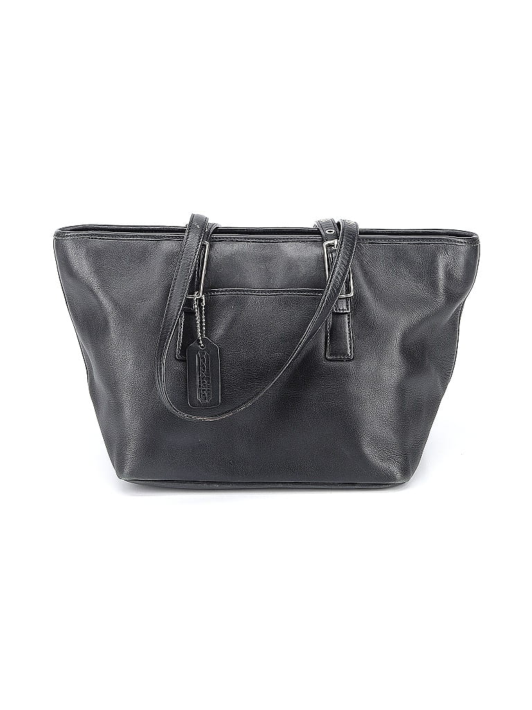 Coach Factory 100% Leather Solid Black Leather Shoulder Bag One Size - photo 1