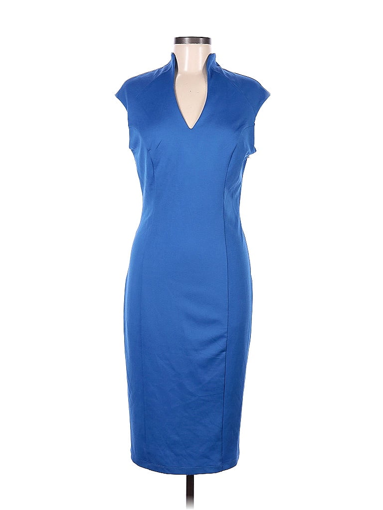 Alexia Admor Solid Blue Cocktail Dress Size M - 75% off | thredUP