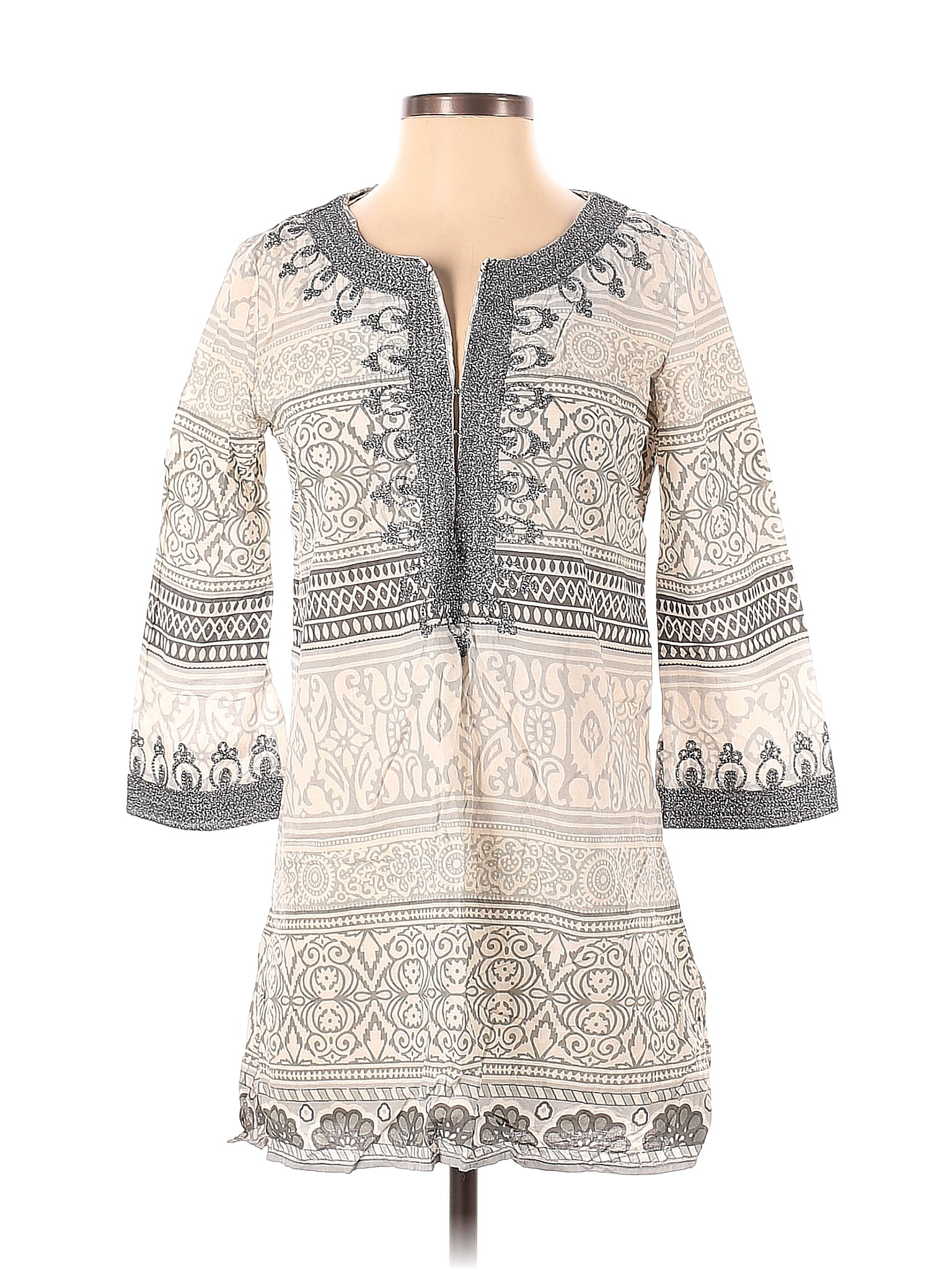 CALYPSO ST. BARTH Linen Blend Long Sleeve Button Front Maxi Shirt Dress main image 0