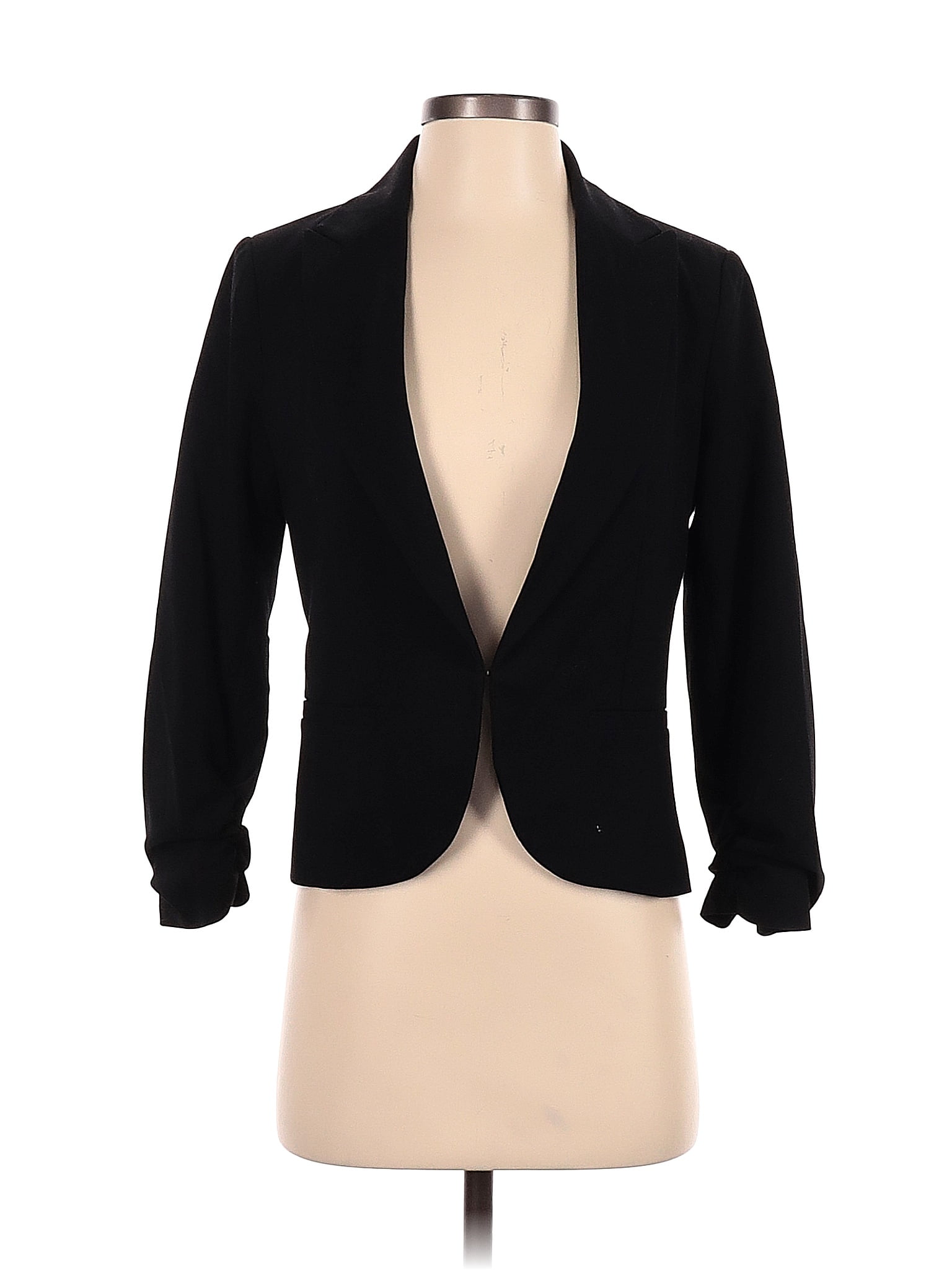 Amanda + Chelsea Solid Black Blazer Size 4 - 86% off | thredUP