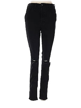 Madewell 10" High-Rise Roadtripper Supersoft Jeans in Davie Wash: Knee-Rip Edition (view 1)