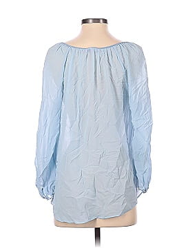 Calypso St. Barth Long Sleeve Silk Top (view 2)