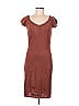 Peruvian Connection 100% Cotton Solid Brown Casual Dress Size S - photo 1