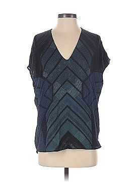Vince. Short Sleeve Silk Top (view 1)