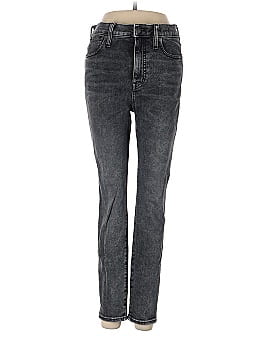 Madewell 10" High-Rise Skinny Crop Jeans in Oakwood Wash (view 1)