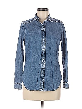 &Denim by H&M Long Sleeve Button-Down Shirt (view 1)