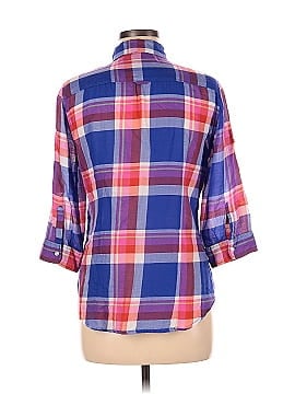 American Eagle Outfitters 3/4 Sleeve Button-Down Shirt (view 2)