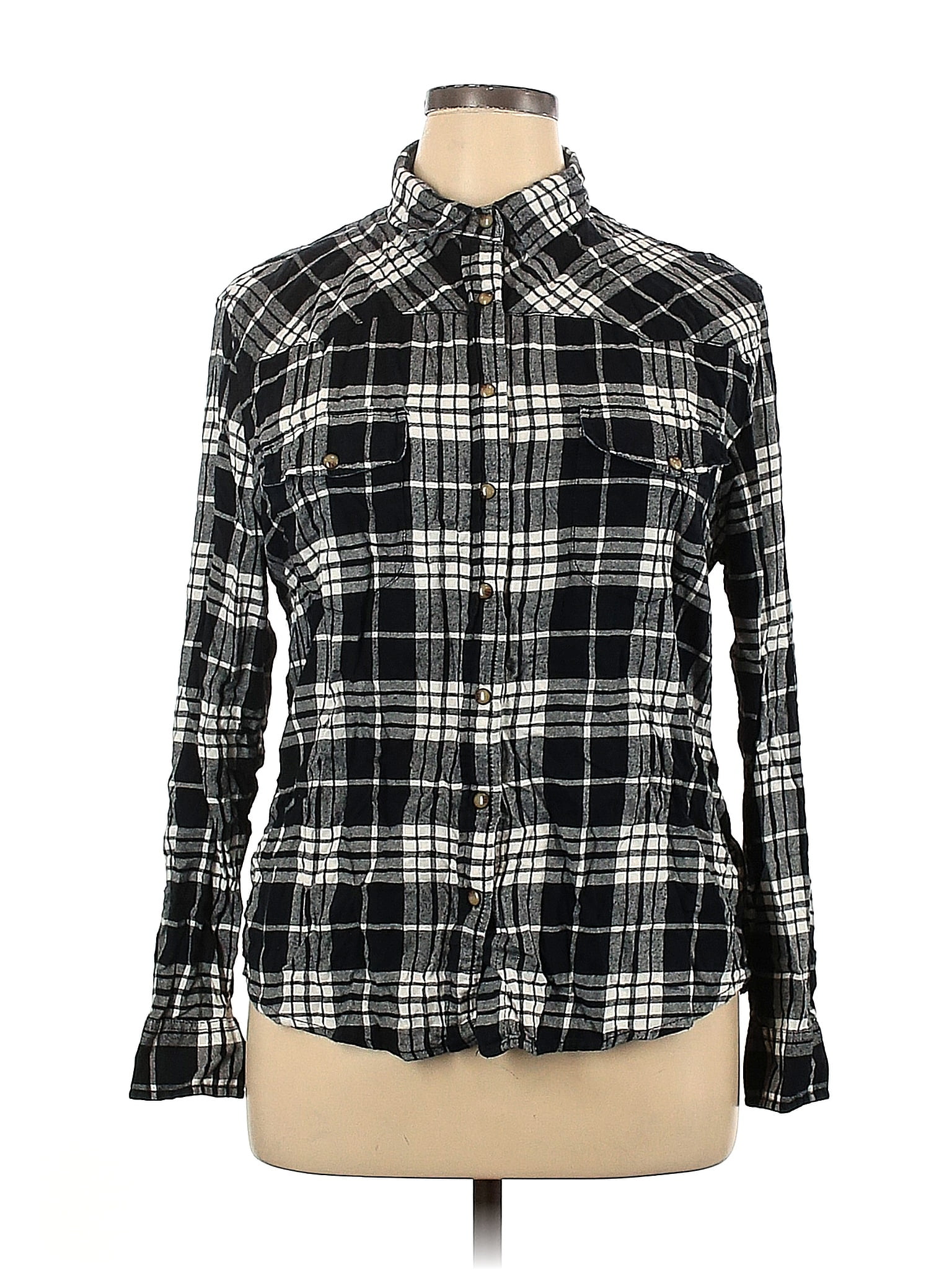 Jachs Girlfriend Ladies' Long Sleeve Button-Up Blouse