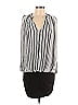 Alberto Makali 100% Polyester Stripes Multi Color Gray Casual Dress Size L - photo 1