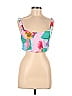 Princess Polly 100% Polyester Floral Multi Color Pink Sleeveless Blouse Size 6 - photo 1