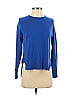 J Brand 100% Cashmere Color Block Blue Cashmere Pullover Sweater Size S - photo 1