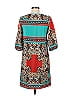 Peach Love Cream California Paisley Teal Casual Dress Size M - photo 2