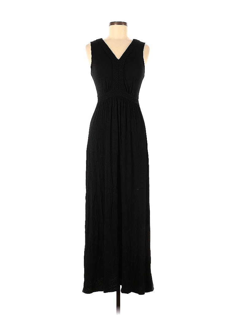 Spense Solid Black Casual Dress Size M - photo 1