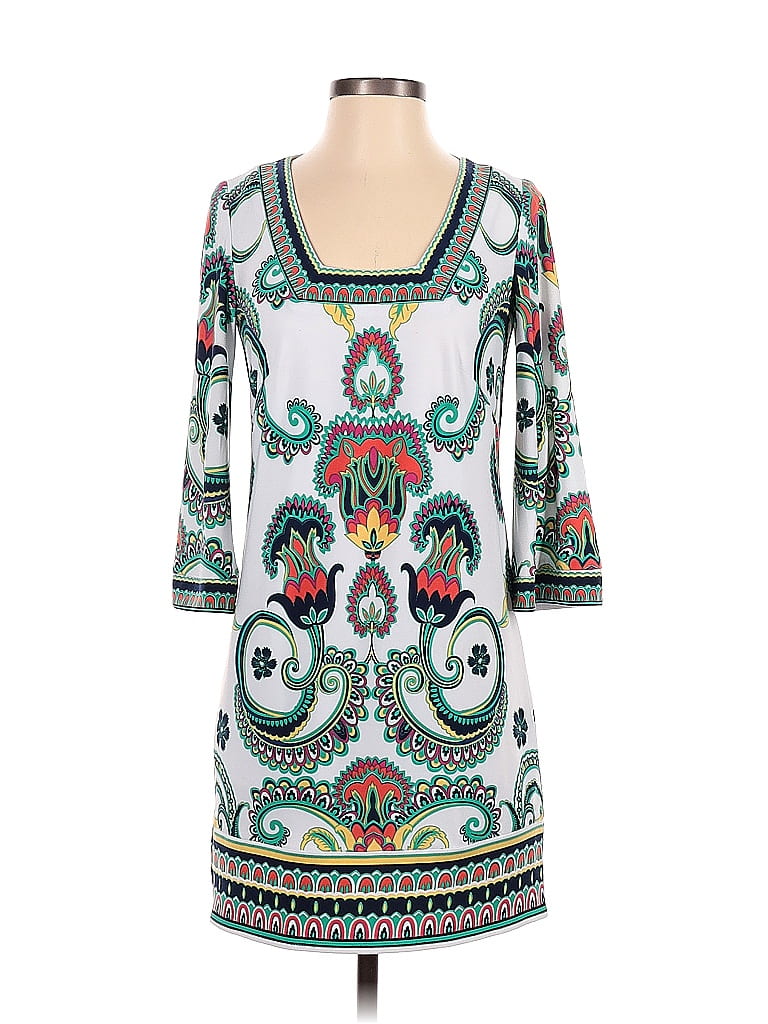 Pre-owned Laundry By Shelli Segal Casual Dress In White