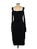 David Meister 100% Rayon Solid Black Casual Dress Size L - photo 2