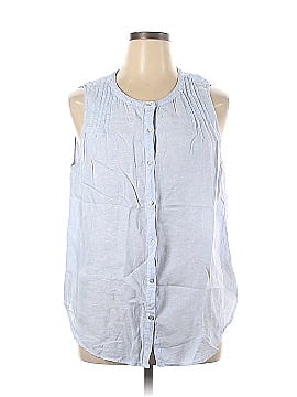 H By Halston Sleeveless Button-Down Shirt (view 1)