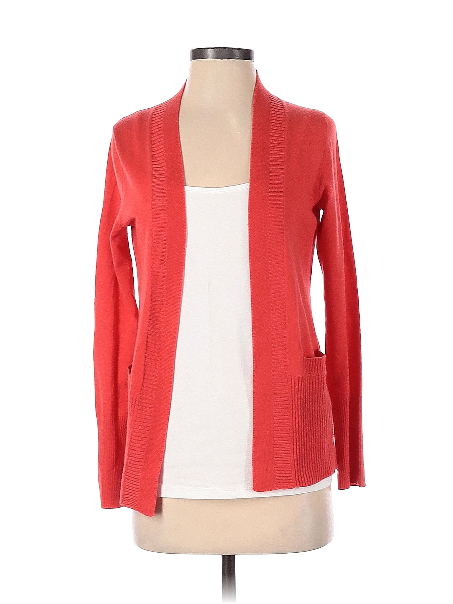 Veste Cardigan Banana Republic Rouge - Taille S, Coton/rayon, Neuf Avec étiquettes
