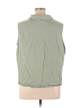 Fashion Bug Sleeveless Button-Down Shirt (view 2)