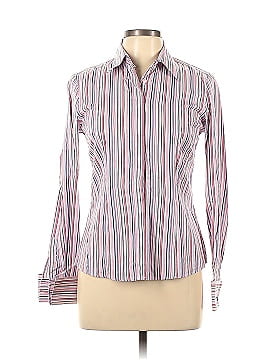 Thomas Pink Womens Check Striped Buttoned Collared Long Sleeve Top Pin -  Shop Linda's Stuff