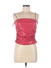 Superdown Faux Leather Top