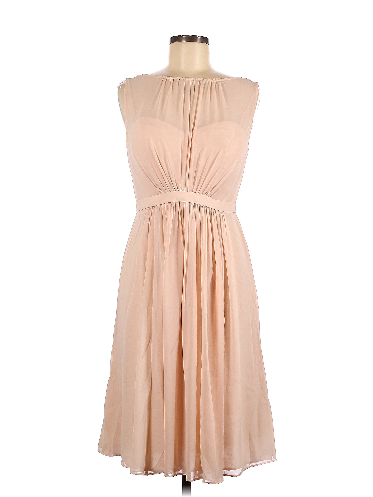Jenny Yoo Collection Solid Tan Cocktail Dress Size 10 - 77% off | ThredUp