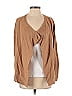 Anthropologie Color Block Solid Tan Cashmere Cardigan Size XS - photo 1