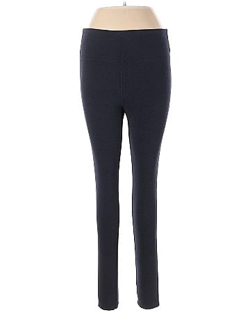 Max & Mia Solid Navy Blue Leggings Size L - 65% off