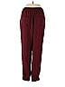 Ann Taylor 100% Polyester Solid Maroon Burgundy Active Pants Size S - photo 2