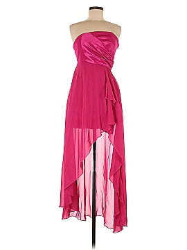 Prom Strapless Dress, Tulip skirt, Satin, Red, by 'Jessica McClintock of  USA', size XS-S | RetroJam
