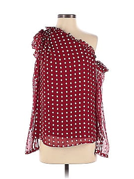 ML Monique Lhuillier Red Polka Dot Top (view 1)