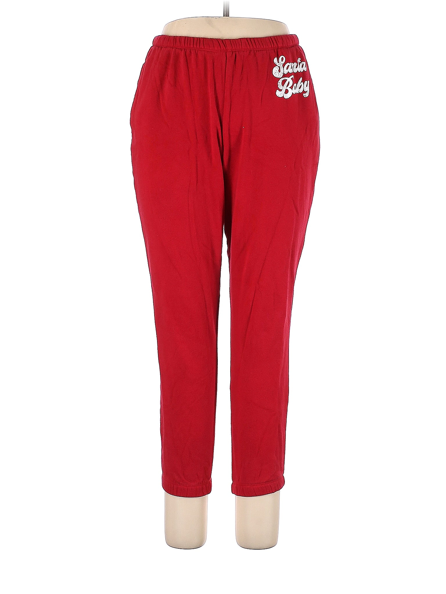Grayson Threads Solid Red Sweatpants Size L - 69% off | thredUP
